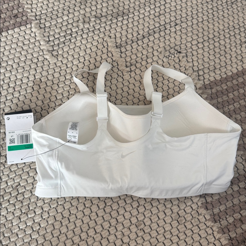 Nike Women Dri-FIT Indy Luxe Low Support Sport Bra WHITE NEW WITH TAGS XL - Picture 9 of 10